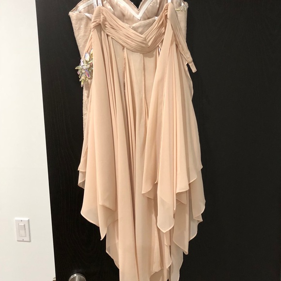 Gigi Brand Beige/Nude Short Tube Top Dress Size 8 - Picture 2 of 8